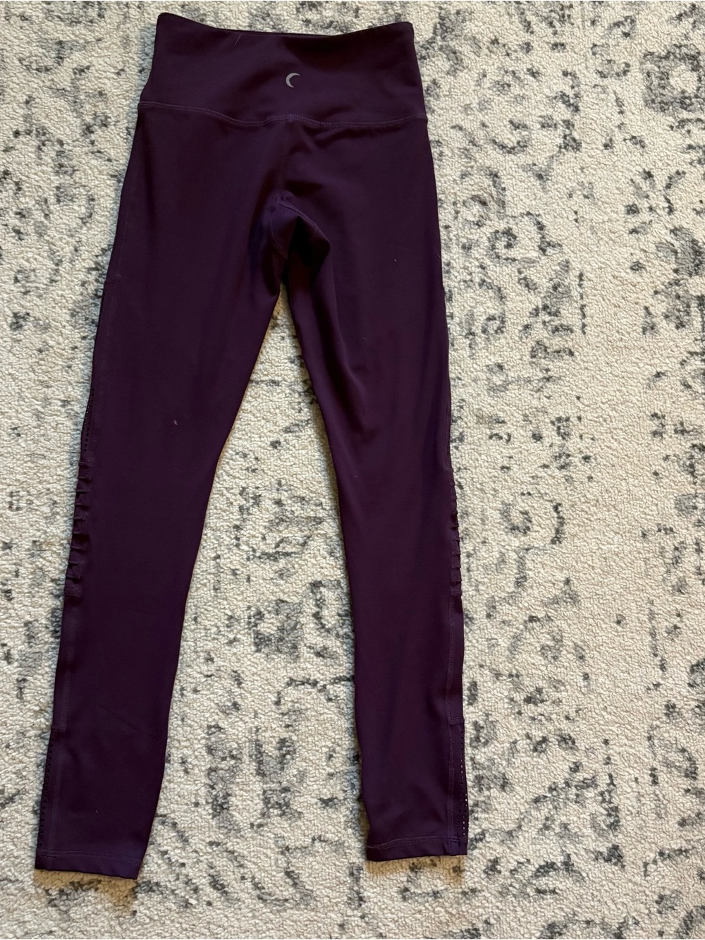 ZYIA Women's High-Waist Deep Plum Leggings